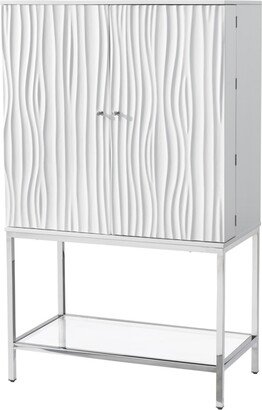 Coast To Coast Mirabelle Coastal 2 Door Wine Bar Cabinet