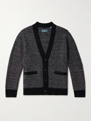 City Light Wool-Blend Piqué Cardigan