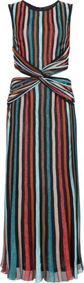 Kukhareva London Kaleidoscope Stripe Maxi Vania Dress - Multicolour