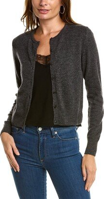 Cropped Buttoned Cashmere Cardigan