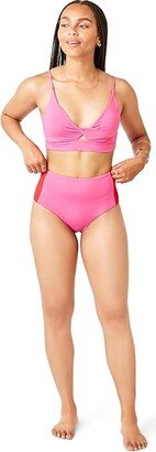 Erin Color-Block Bottoms (Fuchsia/Hot Red) Women's Swimwear