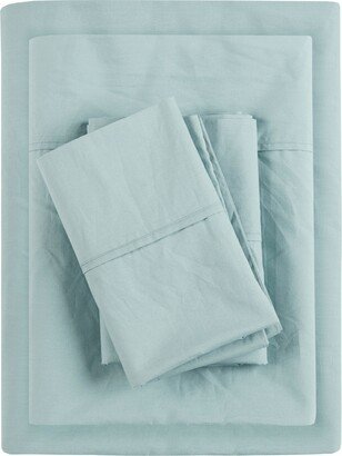 Peached Cotton Percale 4-Pc. Sheet Set, Full