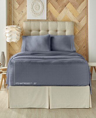 Royal Fit 300 Thread Count 100% Cotton 4-Pc. Sheet Set, King