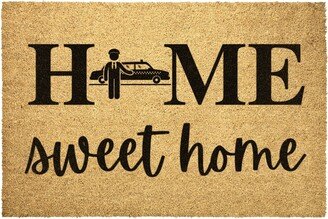 Cab Driver Doormat Outdoor Rug Coir Door Mat Home Sweet Decor Housewarming Winter Christmas House Gift