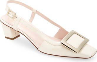 Belle Vivier Square Buckle Slingback Pump