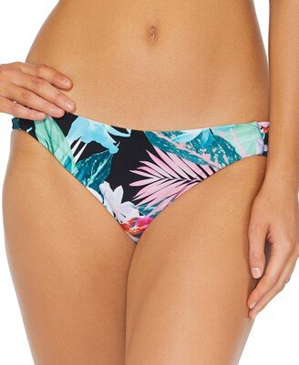 Juniors' Triple Side Strappy Bikini Bottoms