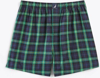 Mens Tartan Plaid Woven Boxer