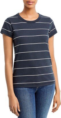 Womens Striped Knit T-Shirt