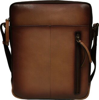 Burnished Leather Crossbody Bag