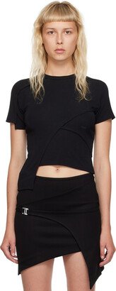 Black Deconstructed T-Shirt