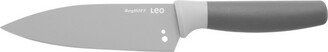 Leo 5.5 Stainless Steel Chef Knife with Herb Stripper, Gray