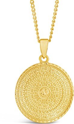 Gold Medallion Necklace-Gold