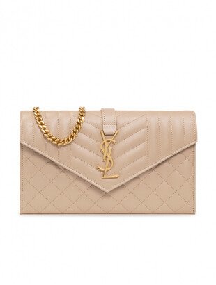 Wallet With Monogram - Beige