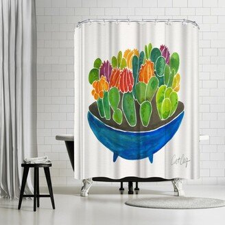 71 x 74 Shower Curtain, Succulents by Cat Coquillette