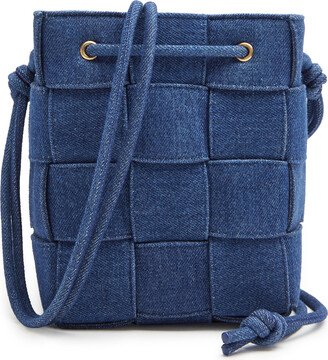 Intrecciato Small Denim Bucket bag