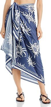 Maya Floral Print Sarong Swim Cover-Up