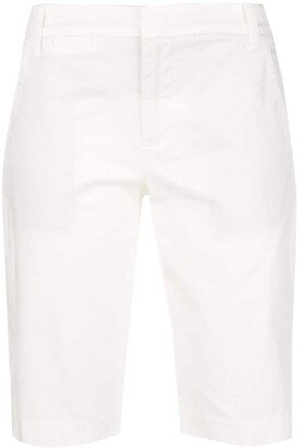 Knee-Length Side Pocket Chino Shorts