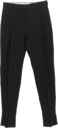Pleat Detailed Straight-Leg Trousers-AC