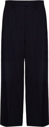 Straight Hem Straight Leg Trousers