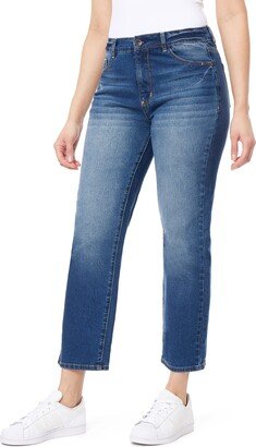 Women's Fearless Curvy Straight Denim Super High-Rise Insta Vintage Juniors Jeans (Standard and Plus)