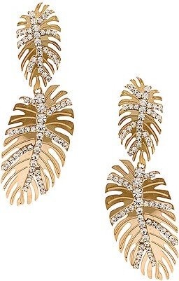 Tropicalia Earrings in Metallic Gold