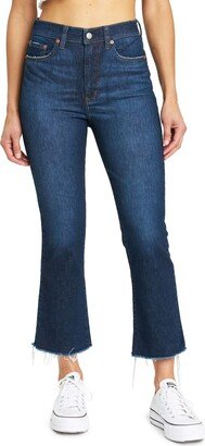 Shy Girl High Waist Crop Flare Jeans