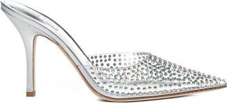 Embellished Pointed Toe Mules-AA