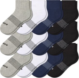 Men's Quarter Sock 12-Pack - Solid Mix - XL - Cotton