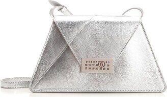 Numbers-Motif Metallic Crossbody Bag