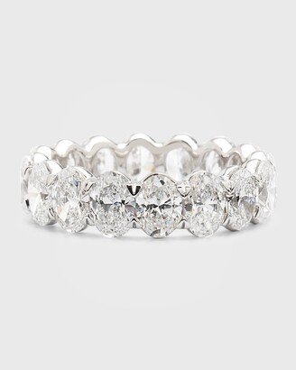 Neiman Marcus Lab Grown Diamonds Lab Grown Diamond 18K White Gold Oval Eternity Ring, 5.0tcw