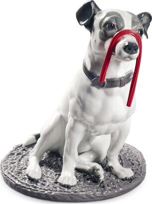 Jack Russell with Licorice Figurine