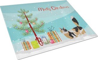 CK4658LCB Munchkin No.3 Cat Merry Christmas Glass Cutting Board