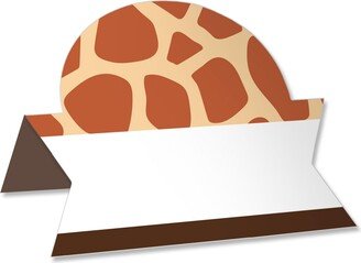 Big Dot Of Happiness Giraffe Print - Safari Party Card - Table Setting Name Place Cards - Set of 24