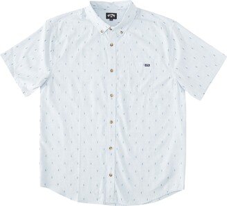 All Day Jacquard Short Sleeve Button-Down Shirt