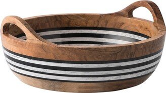 Stonewood Stripe Round Serving Bowl