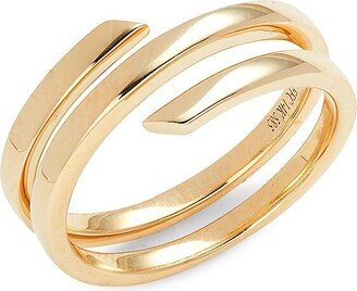 14K Yellow Gold Swirl Ring