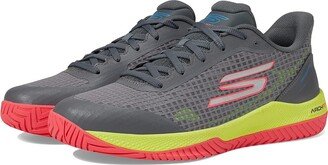 Go Train Arch Fit Viper Court Pro - Pickleball (Gray/Pink) Women's Tennis Shoes