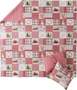 Home for Christmas 3 Piece Quilt Set, King