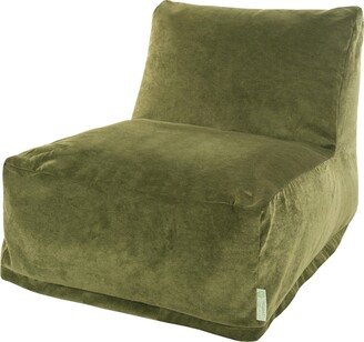 Indoor Villa Velvet Bean Bag Chair Lounger 36 in L x 27 in W x 24 in H