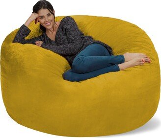 Chill Sack Bean Bag Chair: Giant 5' Memory Foam Furniture Bean Bag - Big Sofa with Soft Micro Fiber Cover - Yellow