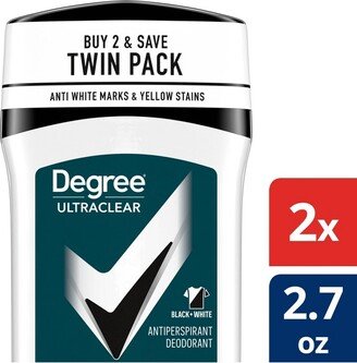 Men Ultraclear Black + White 72-Hour Antiperspirant & Deodorant - 2.7oz/2pk