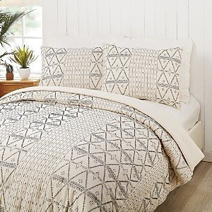 Lemieux Et Cie Geo Tick Cotton Quilt, King