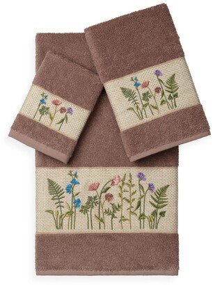 Serenity 3-Piece Embellished Towel Set - Latte