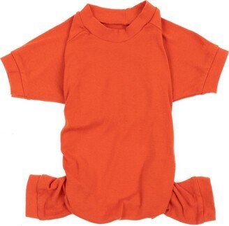 Leveret Dog Cotton Pajama Solid Orange