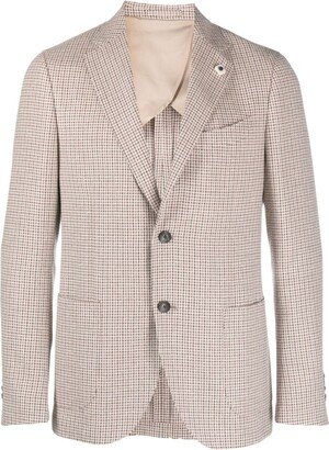 Pota houndstooth-pattern blazer