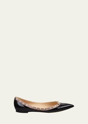 Rockstud Patent Ballet Flats