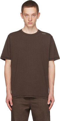 AFFXWRKS Brown Garment-Dyed T-Shirt