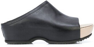 Open-Toe Platoform Clogs