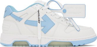 White & Blue Out Of Office Sneakers-AA