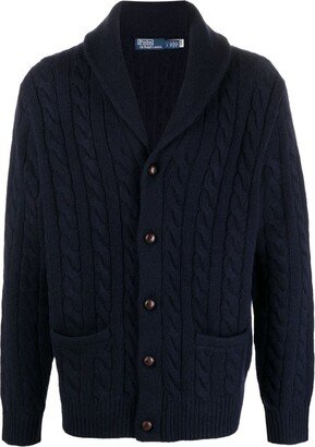 Cable-Knit Wool-Blend Cardigan